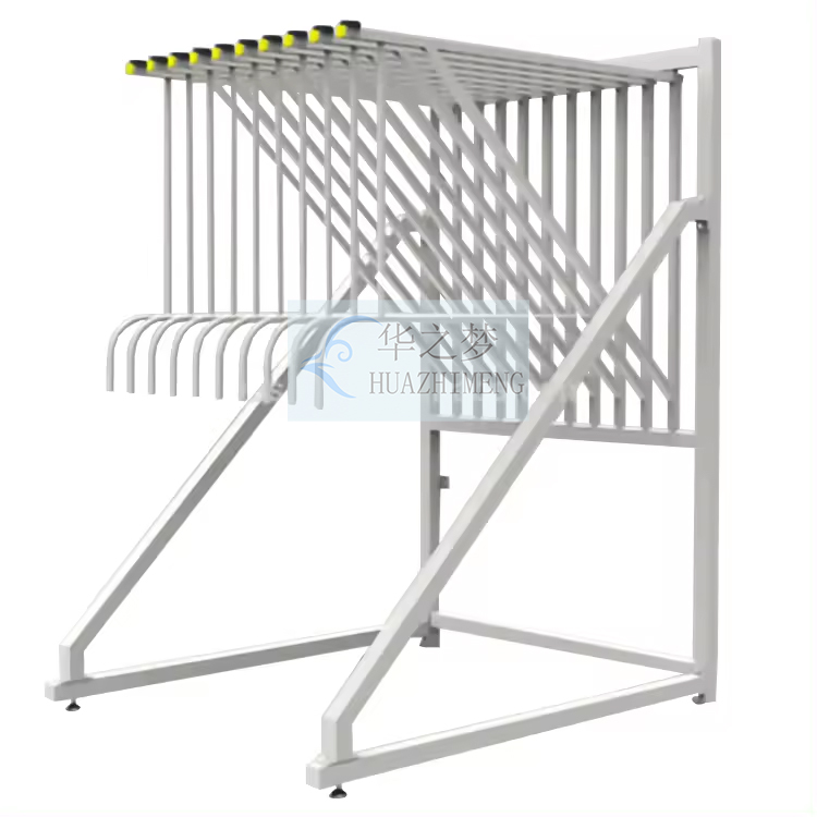 Modern Metal Hanging Carpet Display Rack Carpet Showroom Rug Stand - Image 2