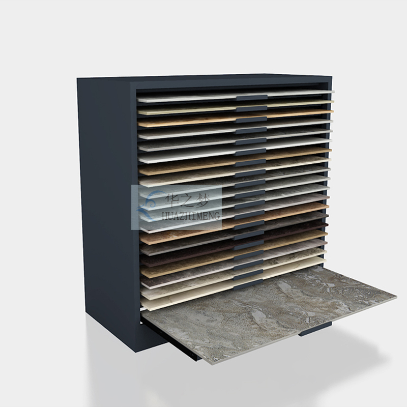 OEM ODM Marble Stone Slab Ceramic Tile Quartz Display Stand Rack