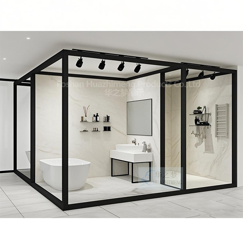 Customized Tile Bathroom Simulation Display Stone Display Rack