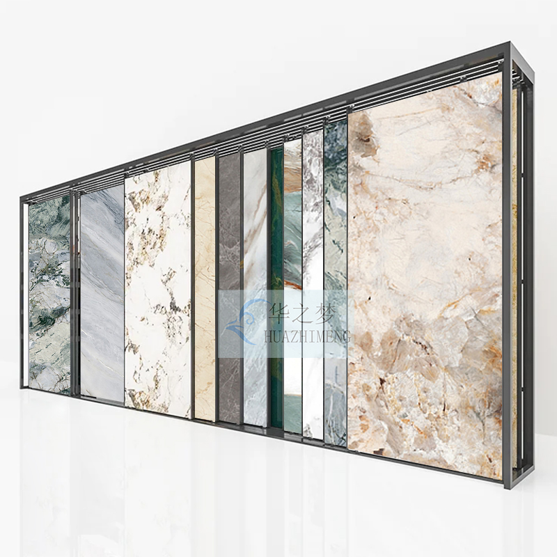 Direct Factory Push Pull WPC Panel Ceramic Tile Display Stand - Image 3