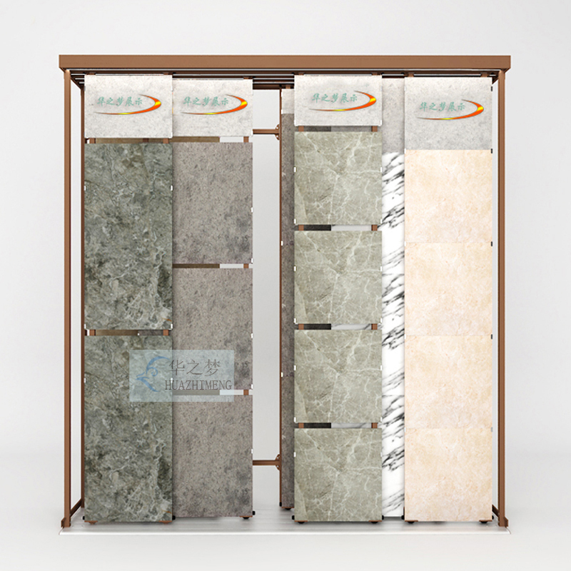 Customize Push-Pull Quartz Granite Sample Display Large Ceramic