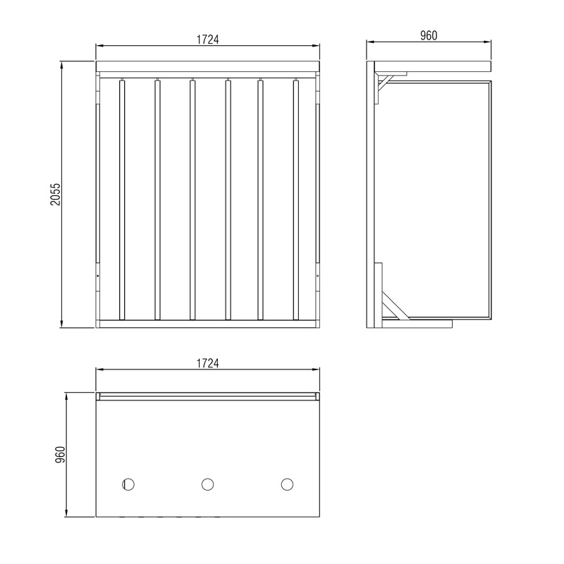 Large Page-Turning Display Racks Stone Wood Flooring Tiles Stand - Image 2