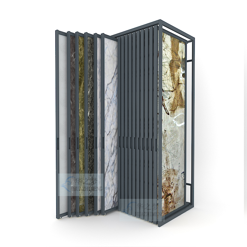 Factory Pull Out PVC Marble Sheet Display Rack Tile Stone