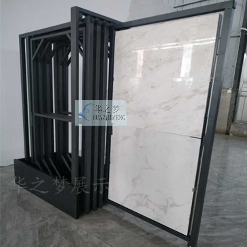 360 Degree Rotation Tile Stand Push Pull Ceramic Display Rack - Image 4