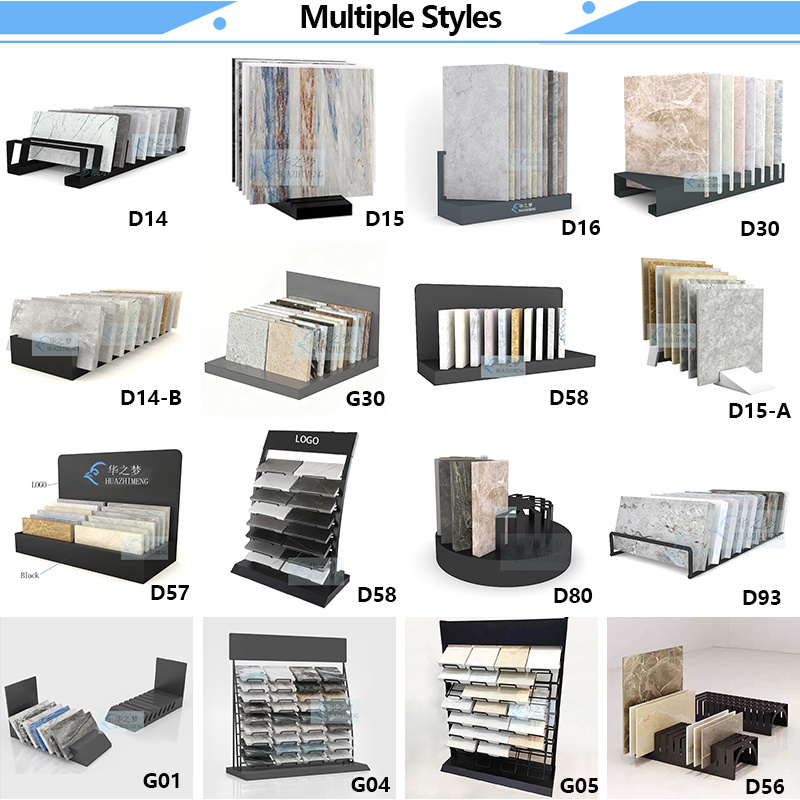 Tile Display Rack Revit Custom 16 Floors Standing Building Stone Tile Display Rack - Foshan ...