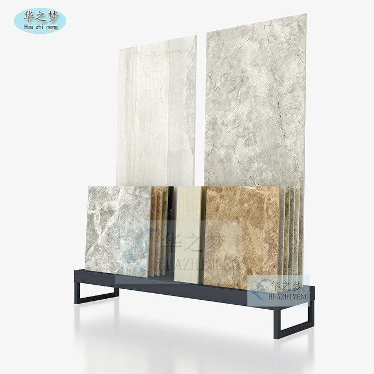 Multi Story Floor Standing Marble Stone Tile Sample Display Rack