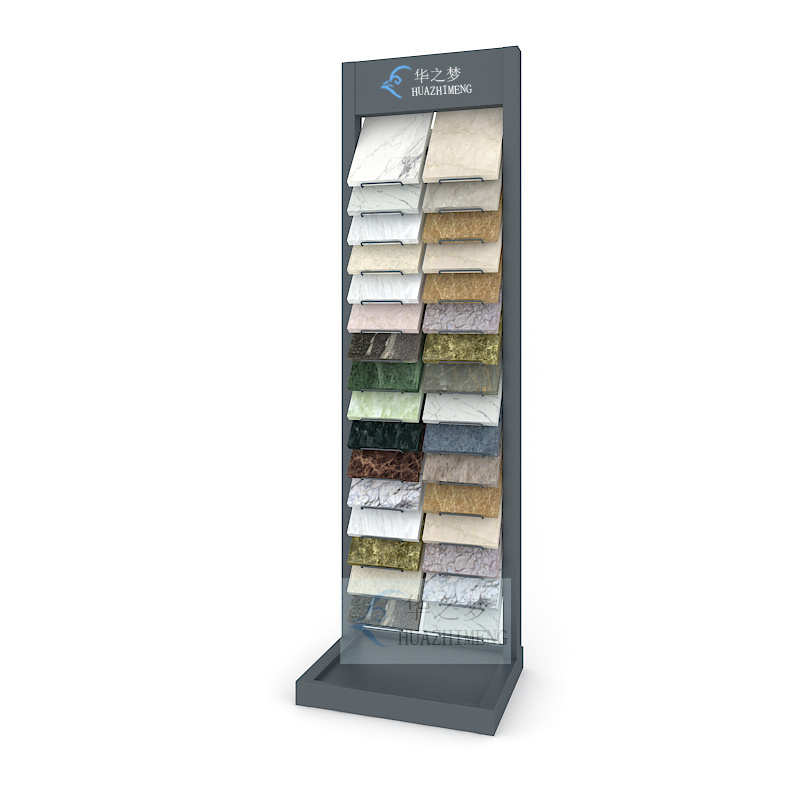OEM ODM Stone Quartz Tile Waterfall Sample Display Rack