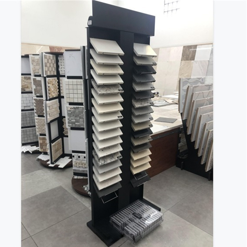 Custom Logo Waterfall Stone Sample Tile Showroom Displays Rack - Image 3