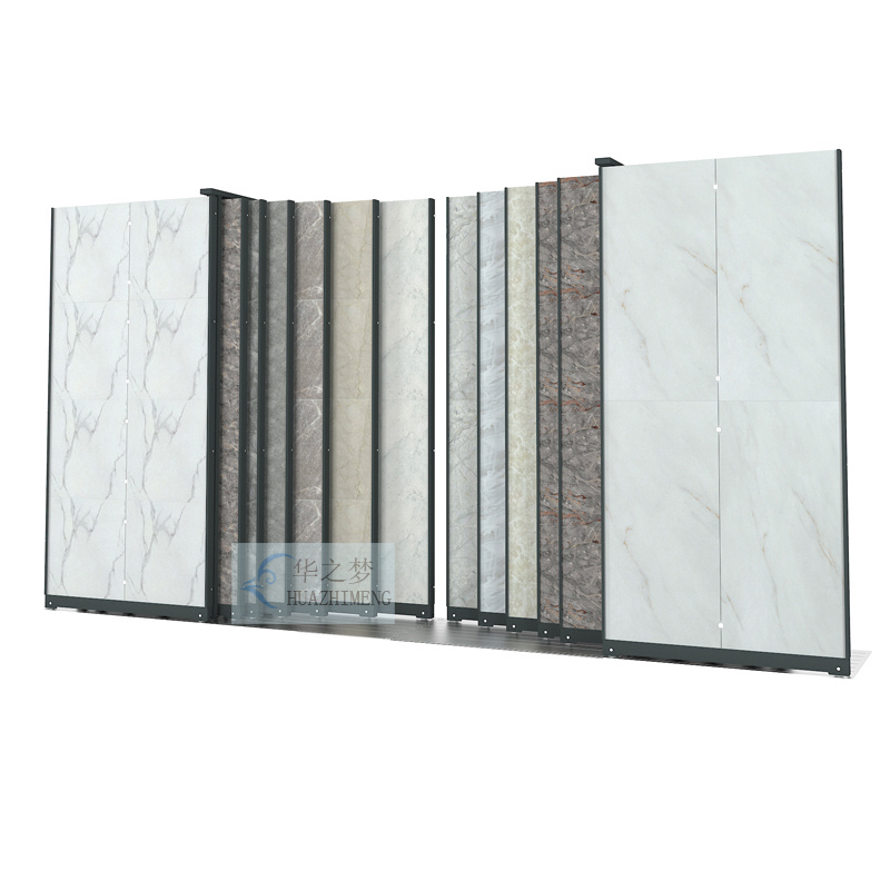 Pull-Push Granite Showroom Display Rack Supplier