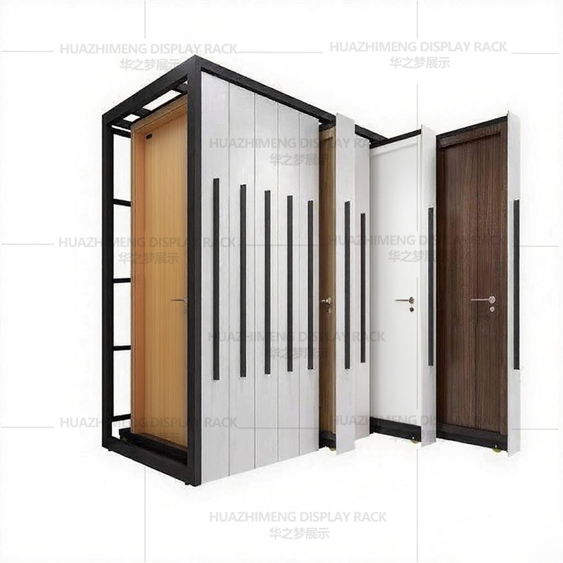 Custom New Design Easy Pull Out Outdoor Smooth Door Display Rack