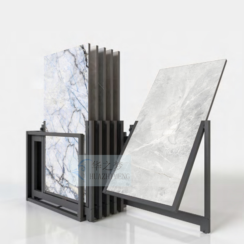 Pushpull 360 Degree Rotated Ceramic Stone Tile Slide Display Racks