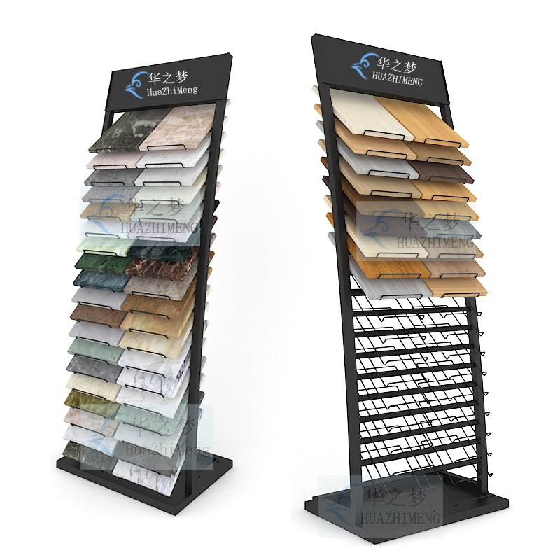 Factory Custom 15 Layers Metal Tile Stone Quartz Display Racks - Image 2