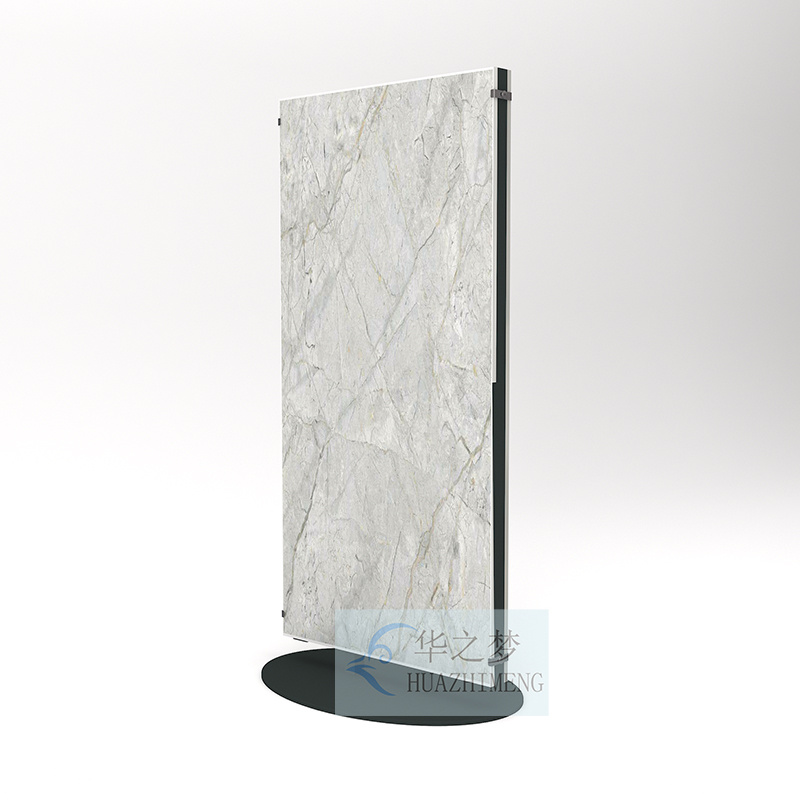 Custom Simple Building Stone Granite Tile Metal Display Rack