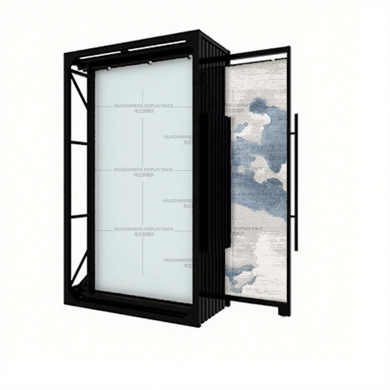 Factory price carpet hanger sliding hanging rug sample dispaly rack - Image 3