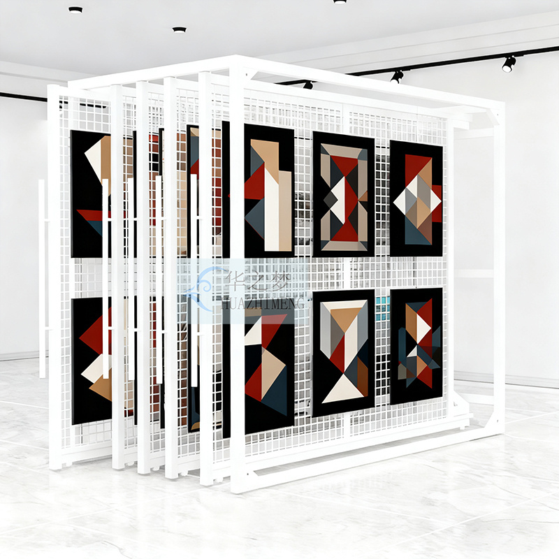 Pull-Out Artwork Holder Carpet Fabric Sliding Paint Canvas Stand - Image 2