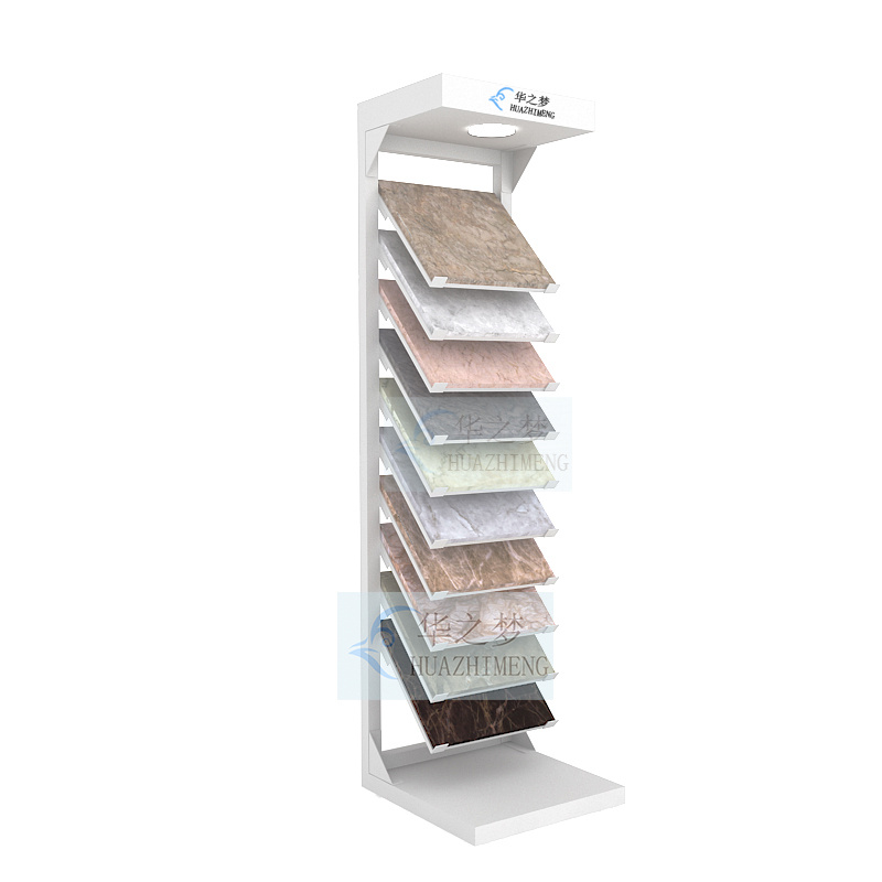 Custom 12-24 Layer Ceramic Tile Floor Type Stone Display Rack - Image 2