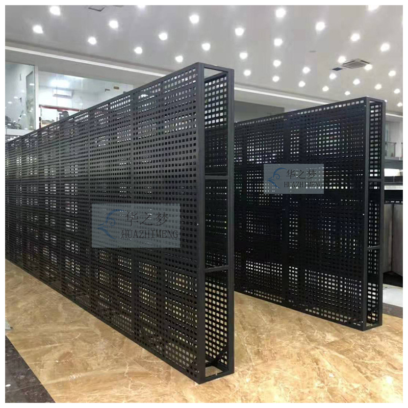 Custom Tile Display Rack Marble Stone Punched Hole Board