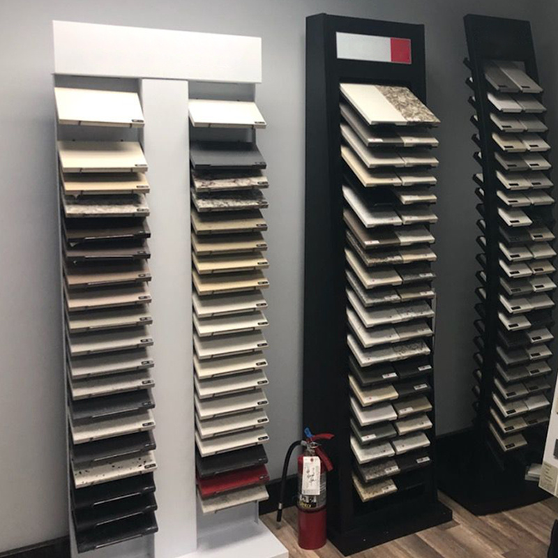 Custom Logo Waterfall Stone Sample Tile Showroom Displays Rack