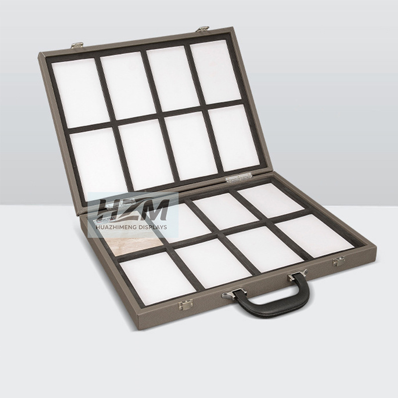 Portable Stone Sample Case Display Box for Sales & Exhibitions