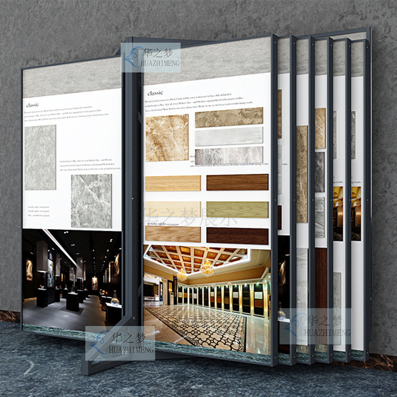 Tile Stone Sample Marble Display Stand Hanging Type for Showroom