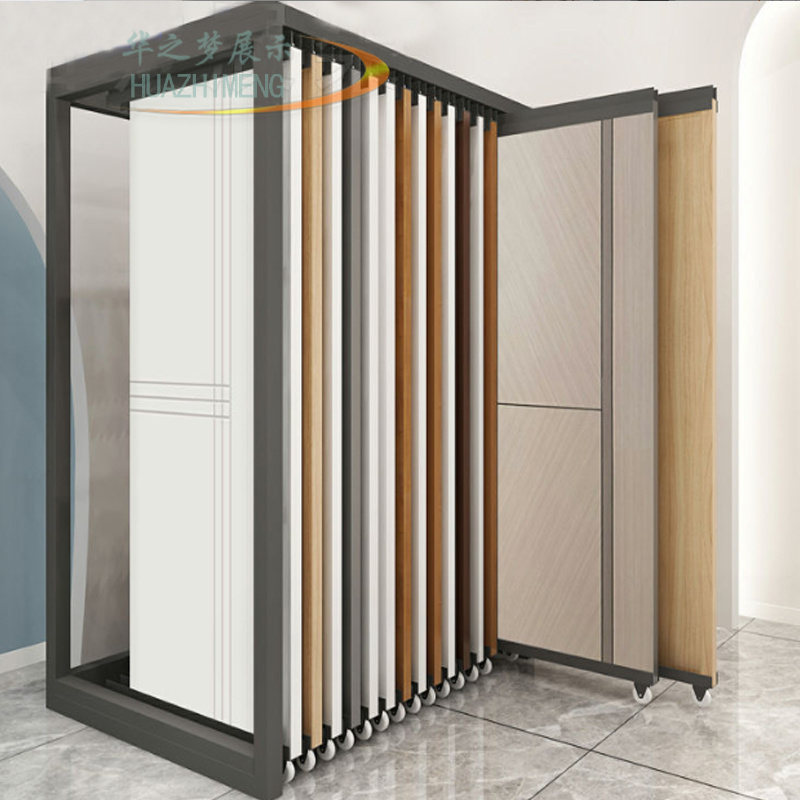 Modern Style Sliding Door Display Rack Hot Selling for Showroom Use