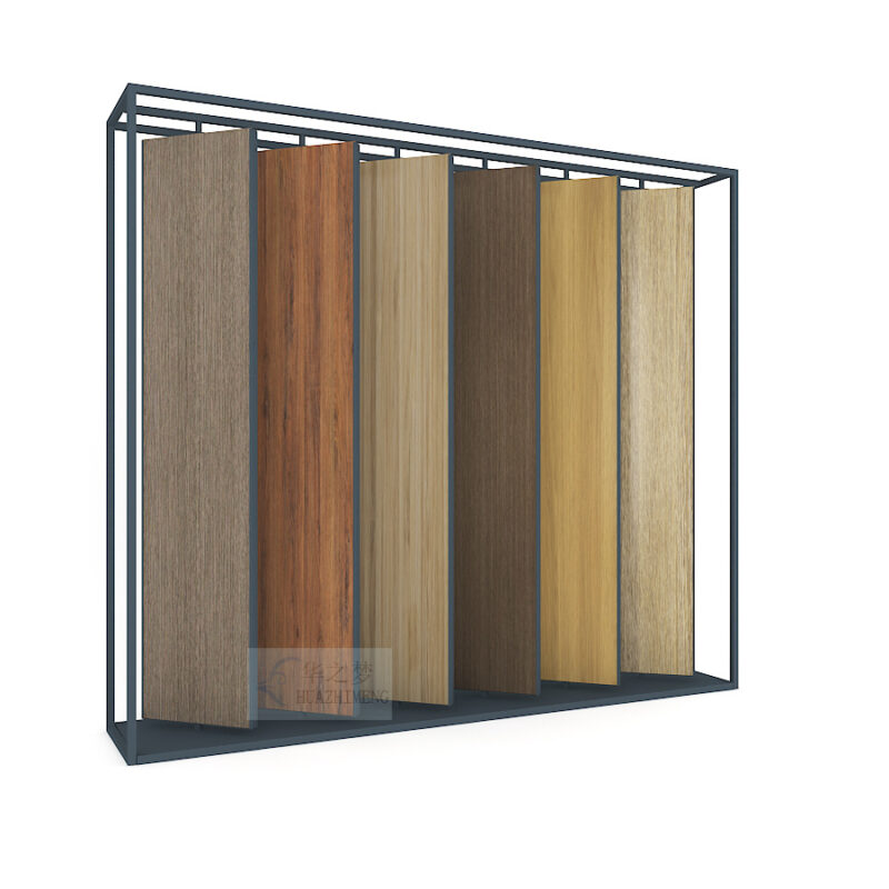 360° Rotating Ceramic Tile Quartz Wooden Floor Display Rack