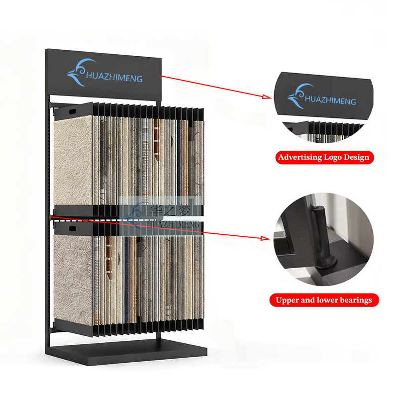 Customized carpet holders blanket display rack 2 tier rug display
