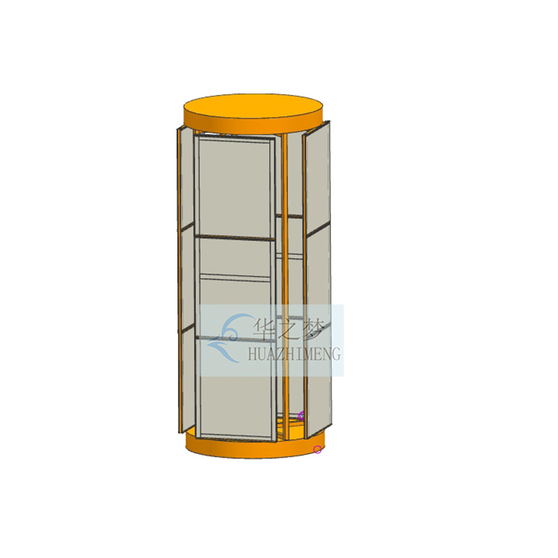 Custom 360 Degree Rotating Tile Stone Metal Display Stand