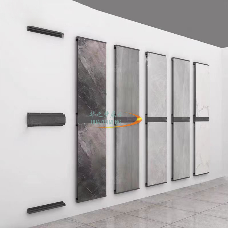 Simple Wall mounted Tile Sample Stone Quartz Display Rack