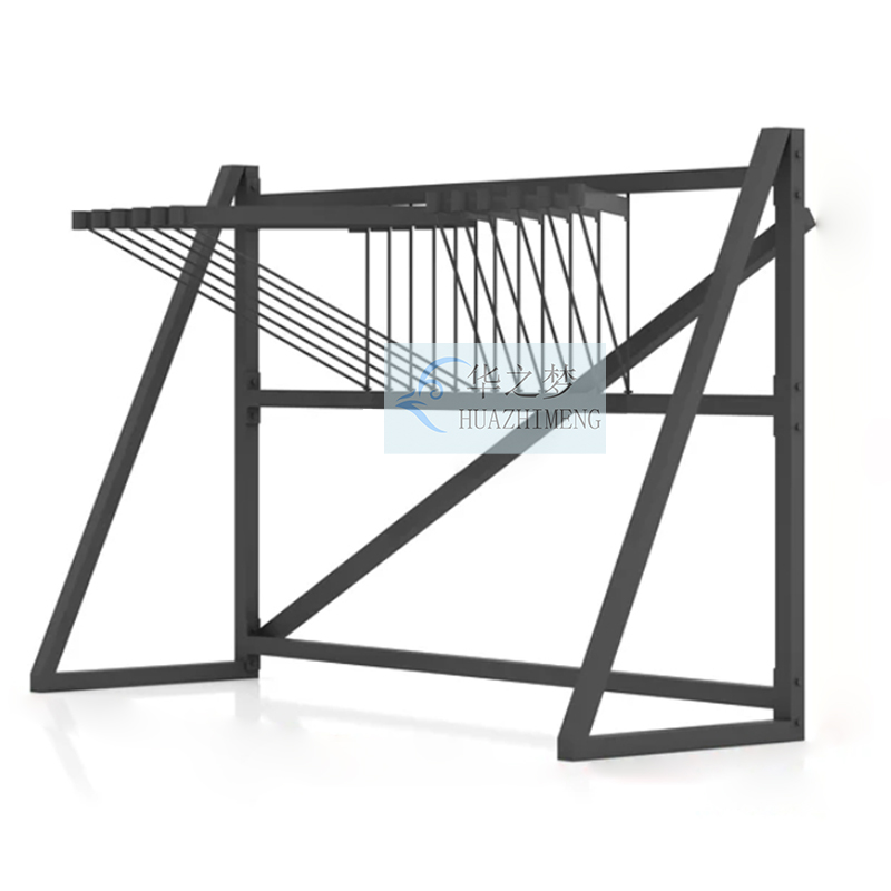 Modern Page-Turning Showroom Rug Rack Display Rubber Blanket Metal Stand - Image 2