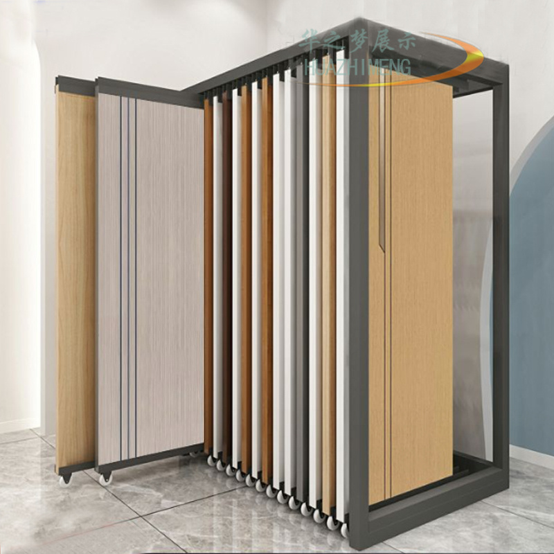 Modern Style Sliding Door Display Rack Hot Selling for Showroom Use - Image 2