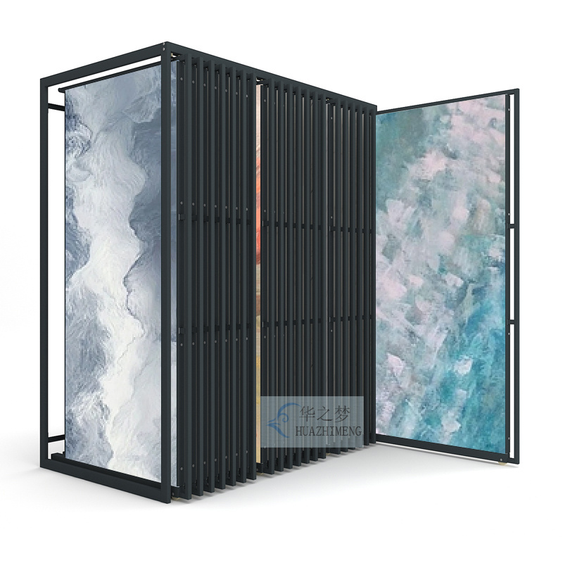 Quality Wallpaper Display Rack Hanging Custom Curtain Sample Stand