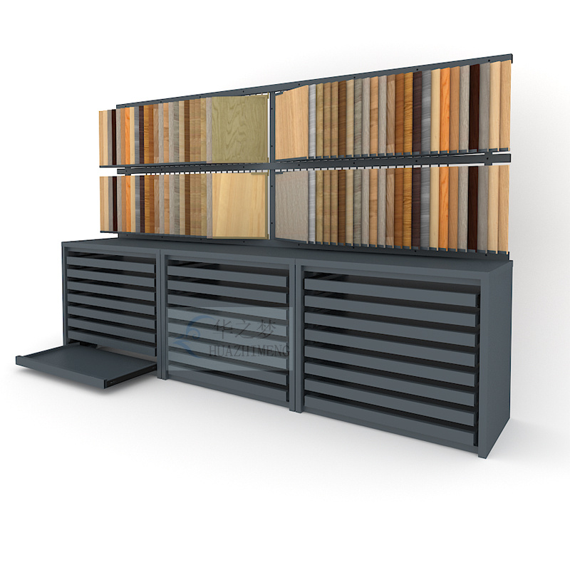 Custom Pull-Out Flipping Wooden Floor Display Combination Cabinet