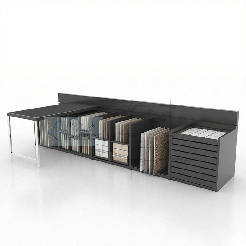 Wooden Floor Holder for Tile Stone Marble Display Racks