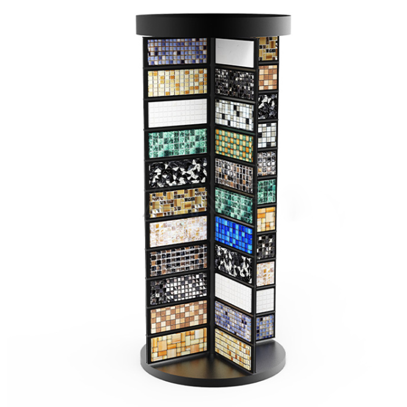 Rotate Shelf Sample Marble Granite Mosaic Tile Display Stand