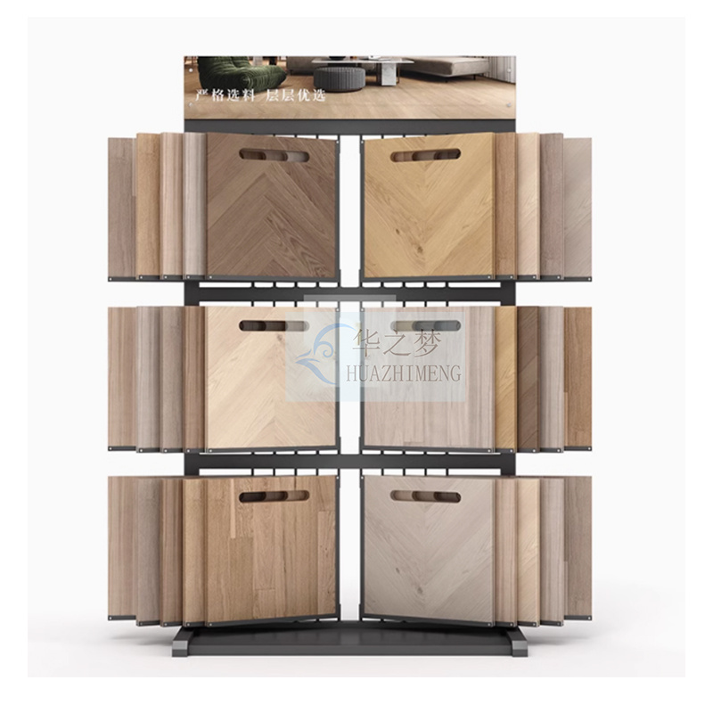 Wooden Flooring Ceramic Tile Stone Ceramic Showroom Display Rack