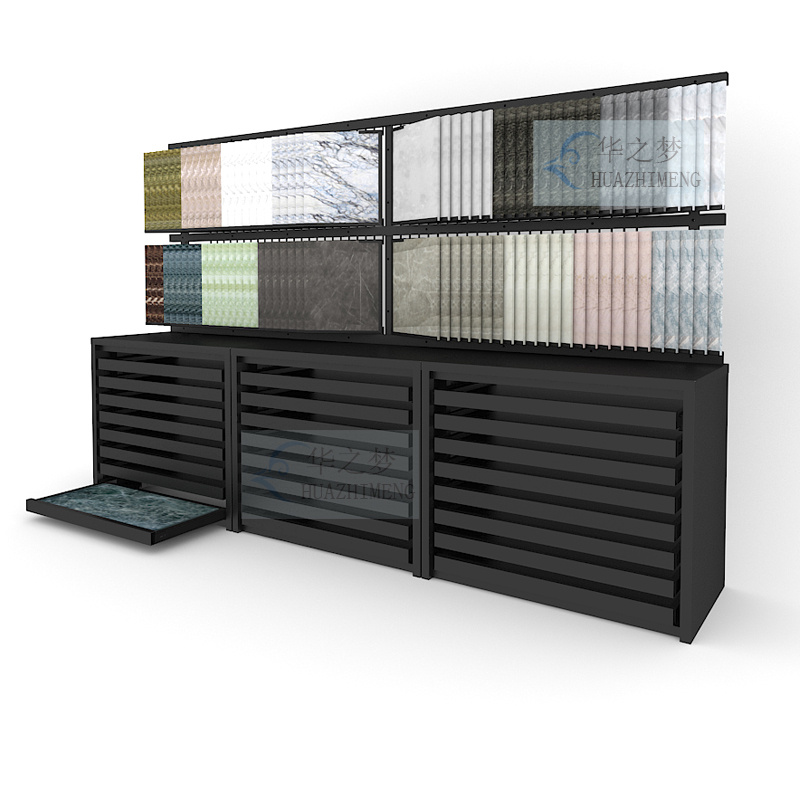 Ceramic Tile Sample Book Pull-Out Flip Combination Display Cabinet - Image 2