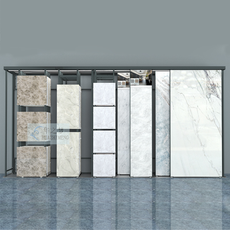 Customize Adjustable Size Pull Push Tile Sample Display Rack - Image 3