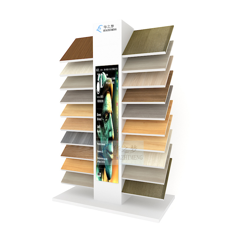 OEM ODM Hardwood Floor Display Rack Laminate Flooring Shelf