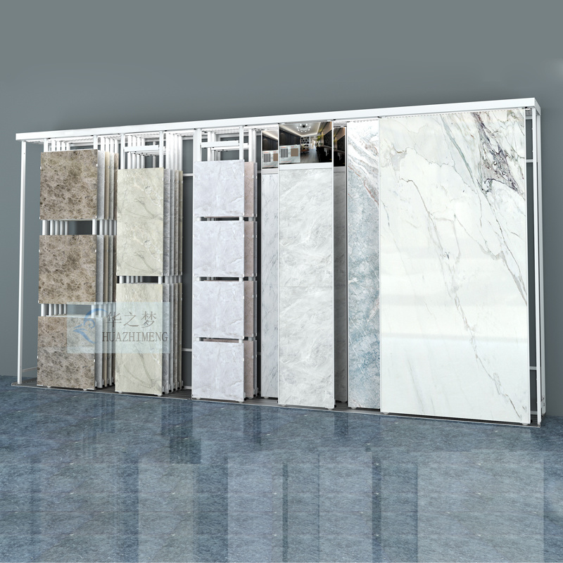 Customize Adjustable Size Pull Push Tile Sample Display Rack - Image 2