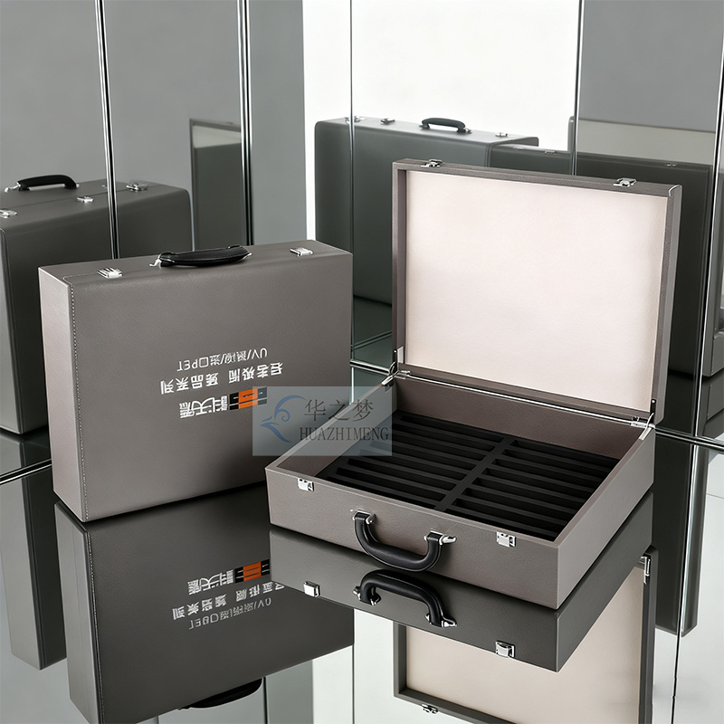 Portable Stone Sample Case Marble & Granite Display Box