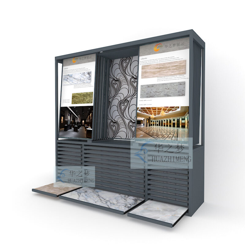 Ceramic Tile Display Cabinet Drawer  Stone Combination Display Rack