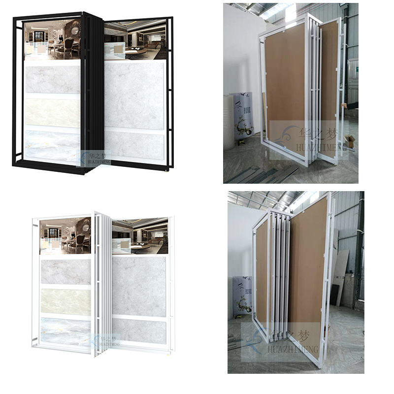 Custom Showroom Wall Panels Wood Floor Pull Out Display Rack - Image 3