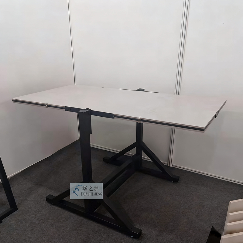 Customized 360 degree Rotating Flip Tile Metal Display Stand