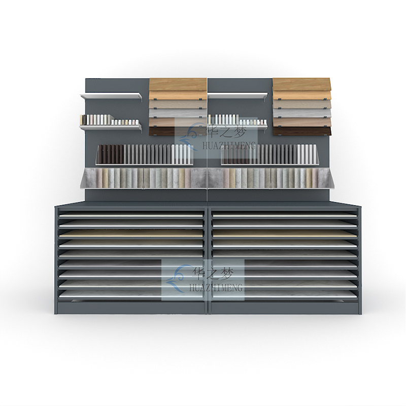 Combined Porcelain Tile Quartz Stone Drawer Cabinet Display Racks