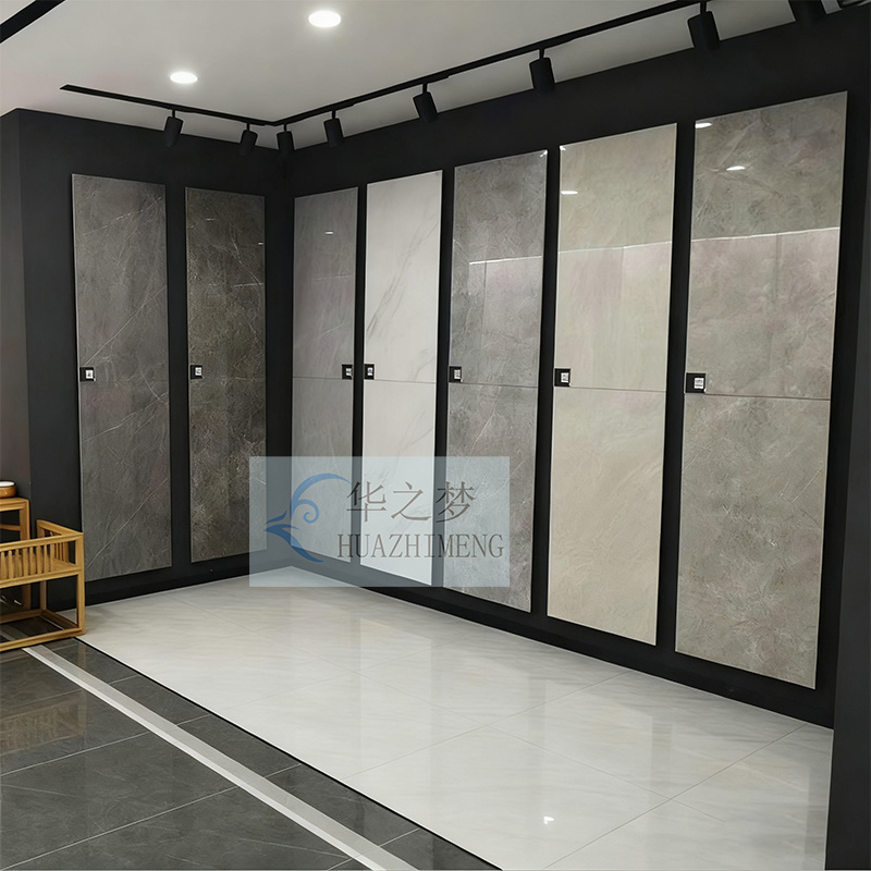 Wholesale Adjustable Punching Wall Mounted Stone Tile Display Rack