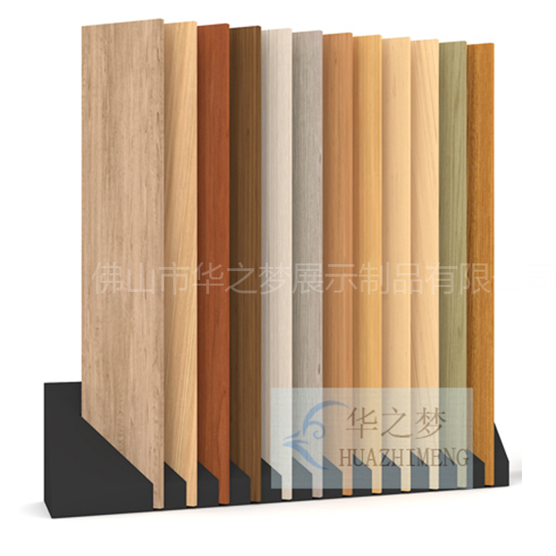 Customized Slot Parquet Wood Floor Stone Tiles Timber Display Rack
