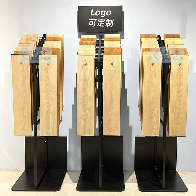 Metal Flooring Wood Laminate Vinyl Showroom Display Stands