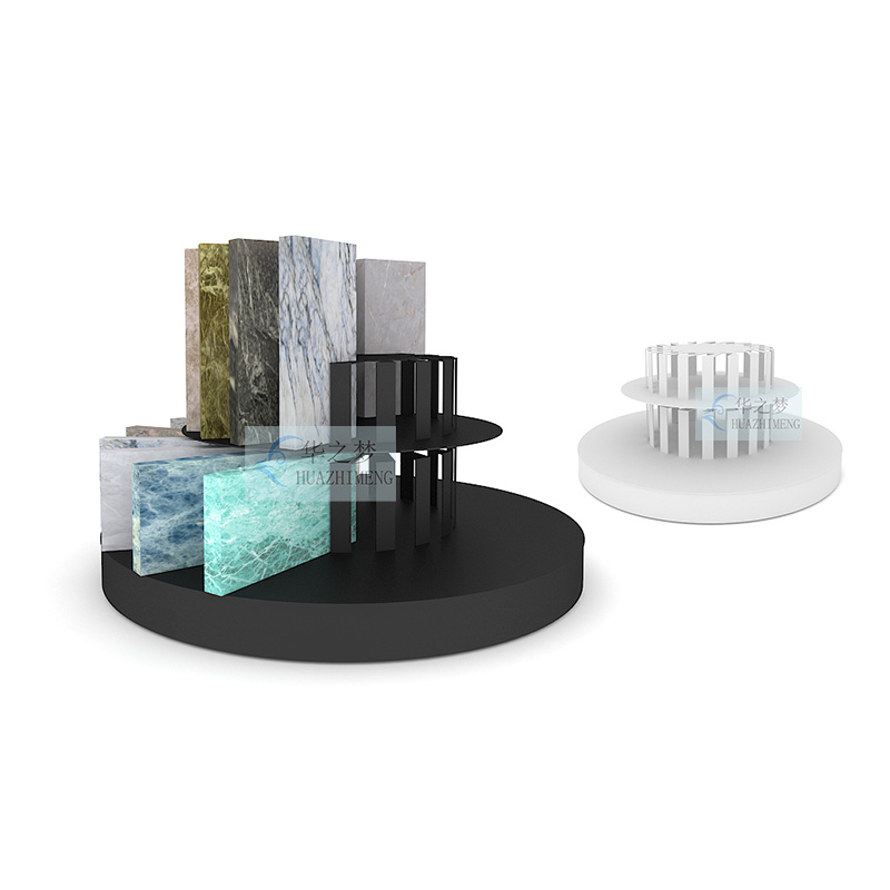 360 Degree Rotating Hall Frame Countertop Tile Display Rack