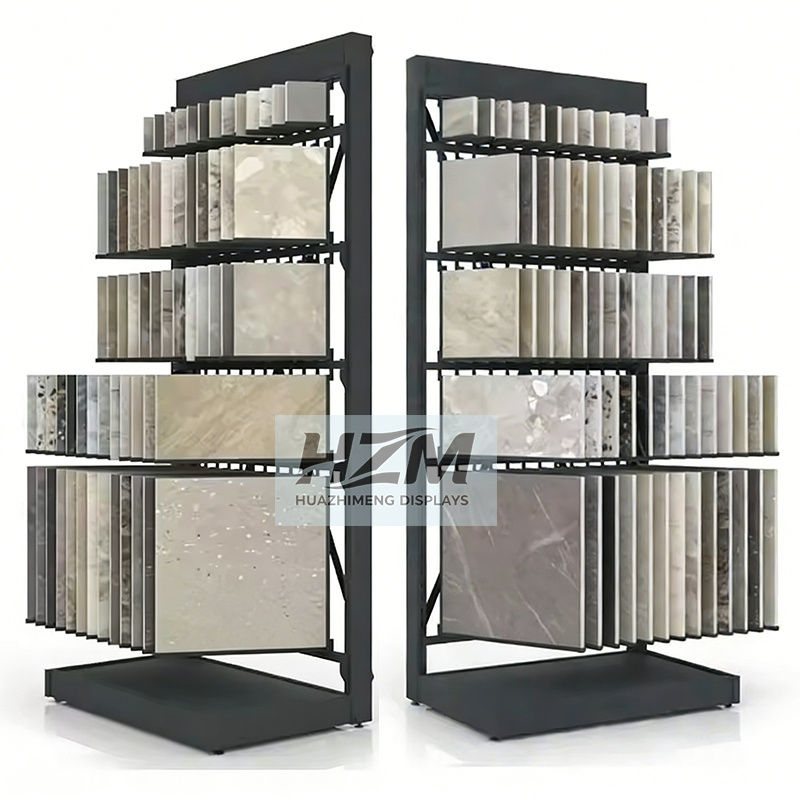Page Turning Tiles Stone Granite Small Sample Display Stands